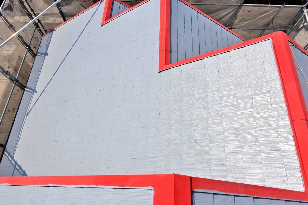 屋根シーラー塗装後2回目