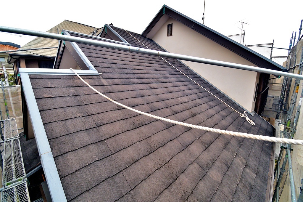 屋根塗装工事前