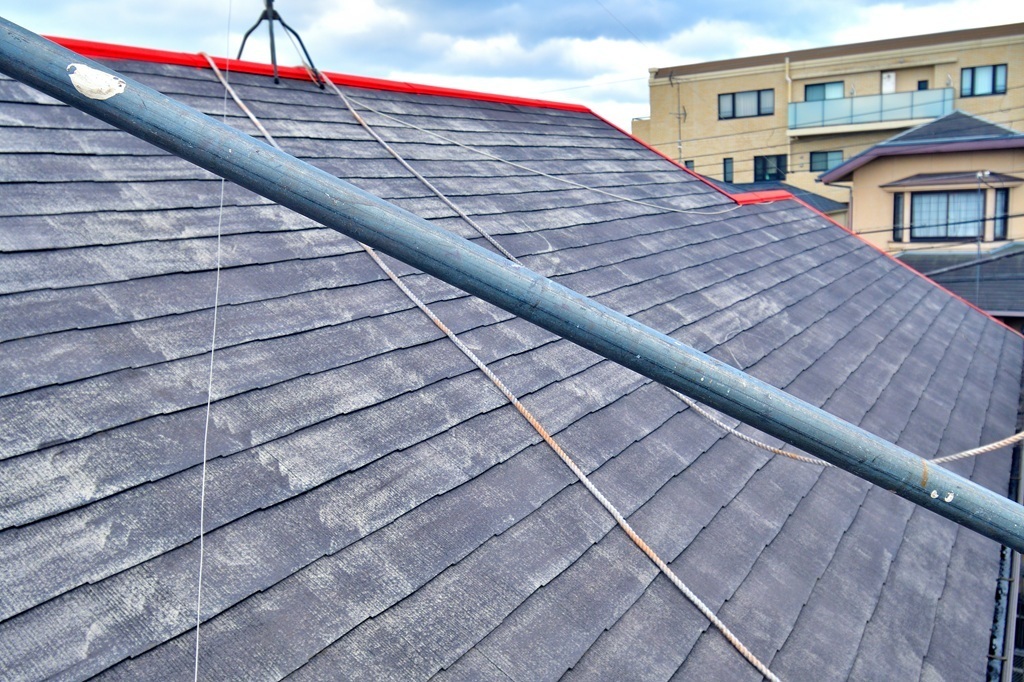 屋根の高圧洗浄後