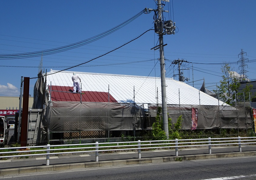 屋根錆び止め塗装